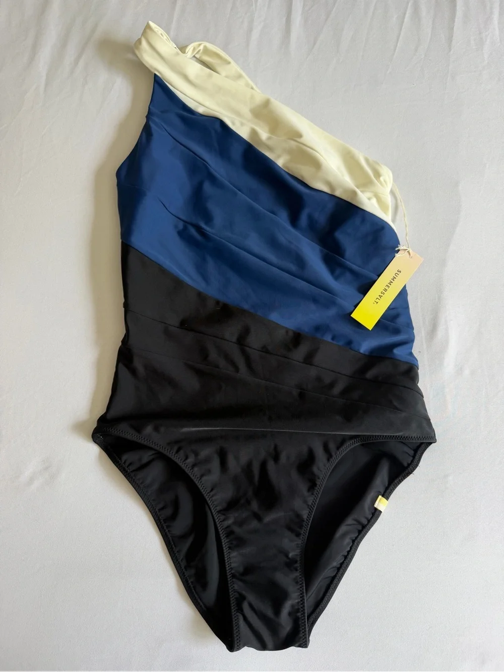 NWT Summersalt "The Sidestroke" One Shoulder One Piece Bathing Suit - Picture 3 of 16